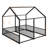 Metal Twin Size House Platform Beds-762287826