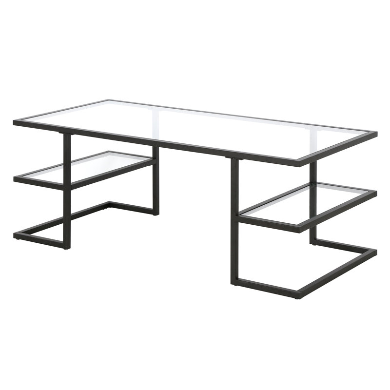 Table basse avec rangement Circe, Noir
