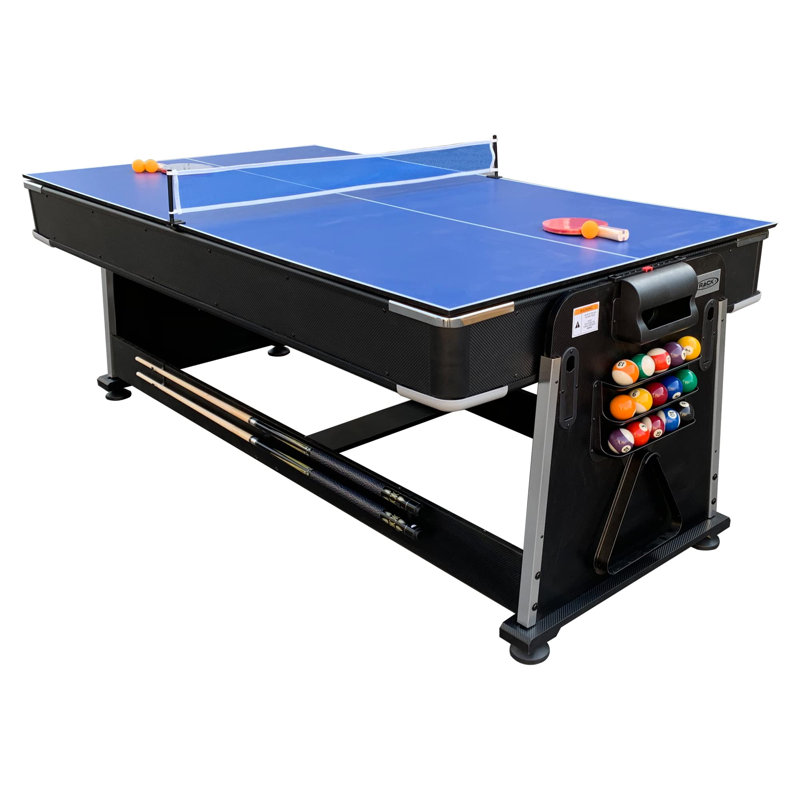Triad 7-Foot Black and Blue 3-in-1 Game Table