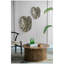 Décoration murale feuille d'or 24,8X17,3X2 "Monstera