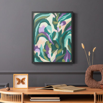 Jungle Wave I, reproduction encadrée - bois massif