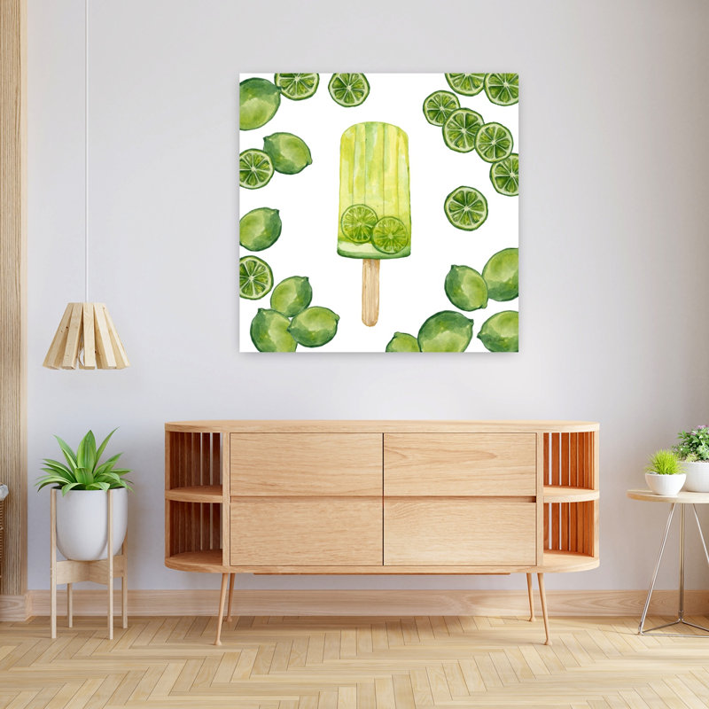 Fruity Popsicles VIII Contemporary Fruit Summer Art, 36" H x 36" W