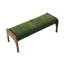 Banc long rembourré 50,25 po Chenille-428713447
