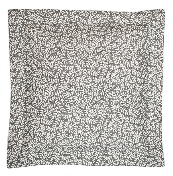 Bouvier Black Floral Cotton Pillow Cover thomasville at home