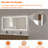 Swarm 72 in. W x 36 in. H Rectangular Frameless LED Wall Bathroom Vanity Mirror-1160854810