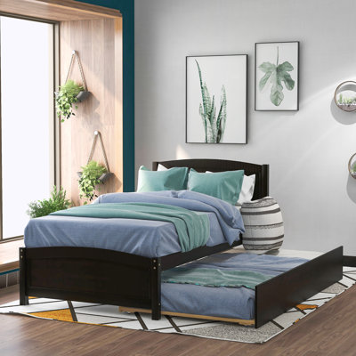 Lit plateforme simple avec lit gigogne