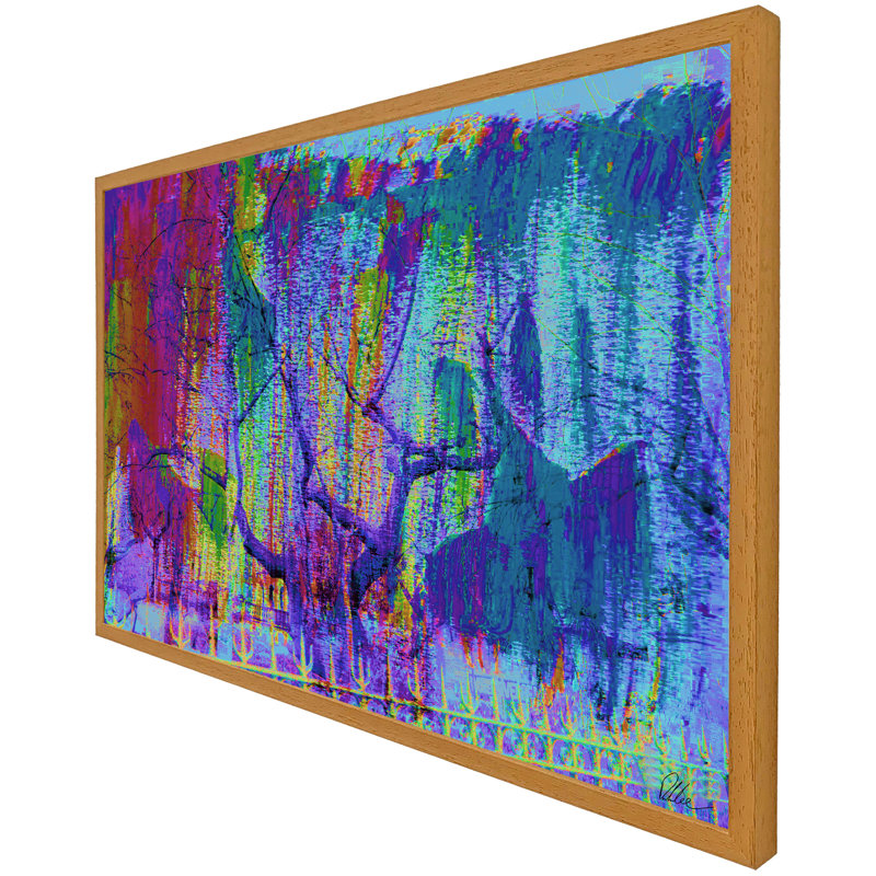 Tree Growth - Single Picture Frame Print, 41cm H x 61cm W x 4cm D, Oak