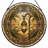 Lantern Sunburst Stained Glass Window Panel，12"H-2016555611