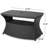 Grey Side Table For Outdoor, Iron Frame, 34"W X 22"D 19.5"H, Versatile Patio Furniture Table, Adds Elegance To