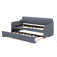 Twin Size Upholstered Elegant Daybed With USB Charging Design, Twin Size Sofa Bed, Wood Slat Support Daybed For Family, Teens, No Box Spring Needed