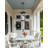 5CCT LED Large Outdoor Pendant Light Fixtures, LED Integrated Bulbs Included 3-Light Oil Outdoor Hanging Lantern Light, Exterior Pendant Ceiling Lighting For Porch Yard Gazebo-1404644348