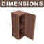Armoire murale de meuble-lavabo mural 14 "en noyer-1114021555-1114021554