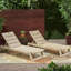 Chaise longue grise en bois (2) avec confort réglable et design 2 en gris, fabriquée en métal