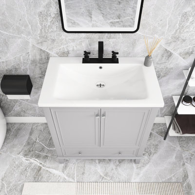 Meuble-lavabo simple 30 po avec comptoir