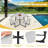 HDPE Picnic Table Bench Set With Umbrella Hole For 6-8-1250212118
