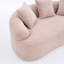 Causeuse avec tissu en chenille de grain de bois, canapé en éponge haute densité, canapé compact sans assemblage pour les petits espaces et les appartements, capacité de 300 lb-1770352974