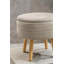 Presidio 46cm Wide Tufted Round Solid Colour Ottoman with Storage-1612649805