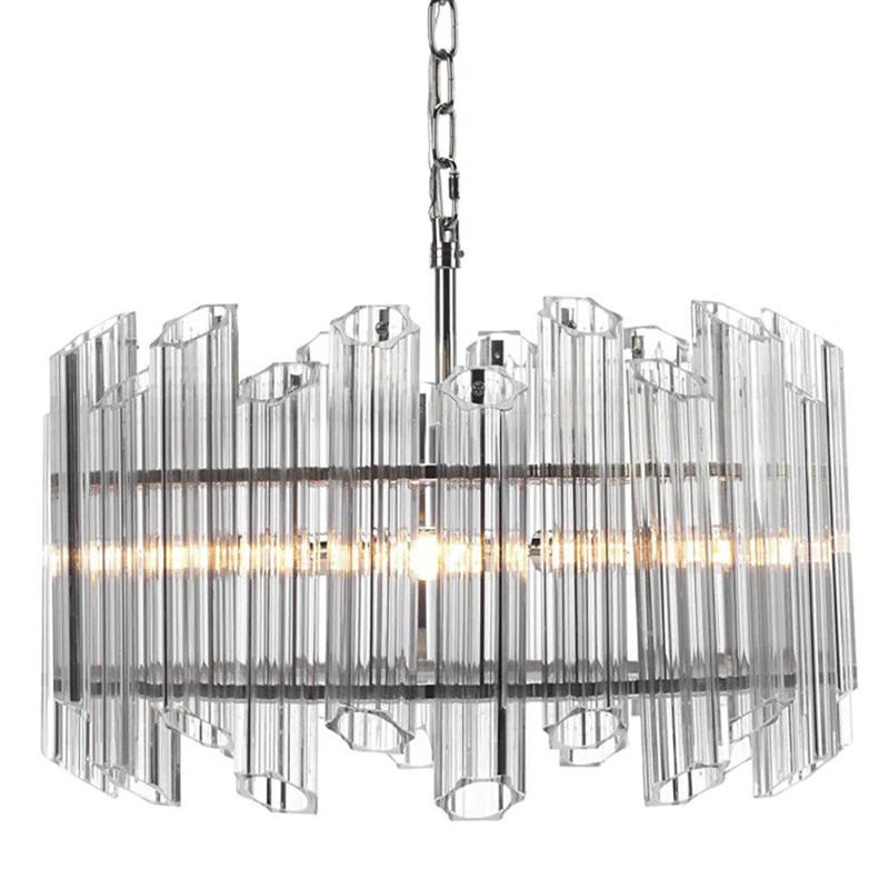 Harli-Jak 4 - Light Ryder Crystal Waterfall Unique Cylinder Chandelier
