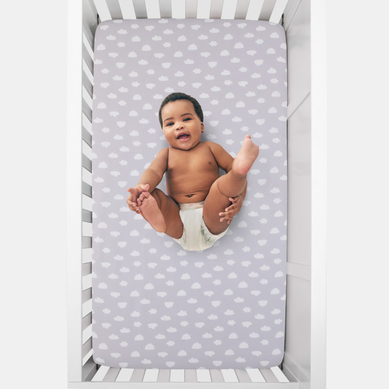 Drap-housse pour lit de bébé Sleepy Sheep Cloud