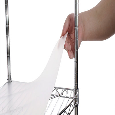 6 Tier Shelf Corner Wire Shelf Rack Adjustable Metal Heavy Duty Free Standing Corner Storage Display Chrome Rack For Bathroom, Living Room, Kitchen - Chrome