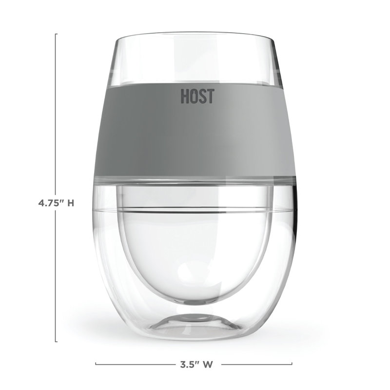 Tasses rafraîchissantes à vin en gris