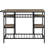 Functional Kitchen Island With 6 Open Compartments And Weight Limits Black Oak Rectangular Design Storage