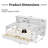 2 Drawers Daybed With Desk And Storage Bookcase-992519936-992519951