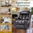 Vayun 39.37" W Oversize Faux Leather Recliner, Flat Lay, Liftable, Massage, Heater, Cup Holders-2025750690