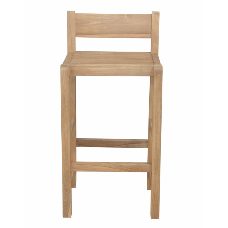 Sedona Outdoor Teak Bar Stool, (No Cushion)