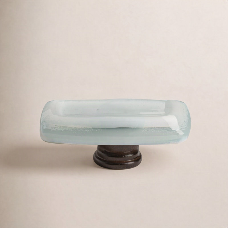 Stratum Rectangular Knob, Spruce Green, Oil Rubbed Bronze