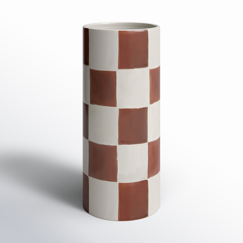Vase de table Cleveland, Terre cuite, H 12 po x l 5 po x P 5 po
