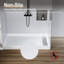 Receveur de douche rectangulaire en acrylique 48 po x 32 po avec évacuation à droite-136103559-136103560