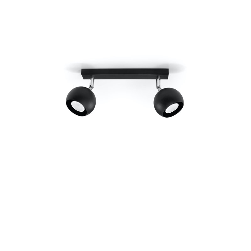 Caraballo Spotlight, Black, 15cm H x 30cm W x 10cm D