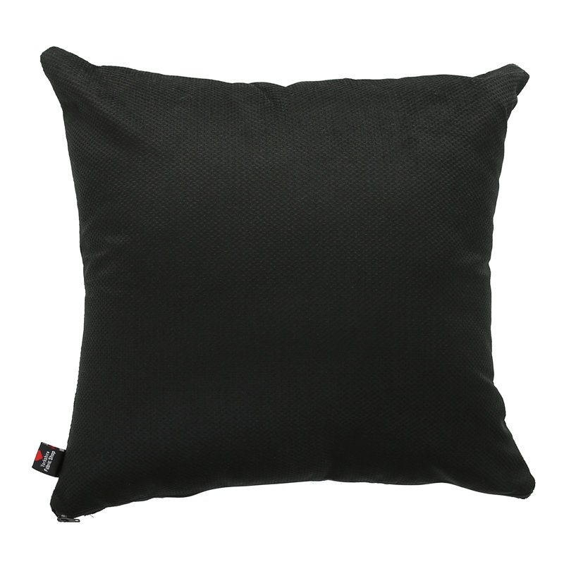 Alvardo Square Cushion, 43cm x 43cm, Black