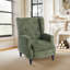 Manual Reclining Upholstered Wingback Armchair-1925596915