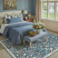 Tapis floral lavable en machine avec envers antidérapant Guston-51273237-51977782-52131529