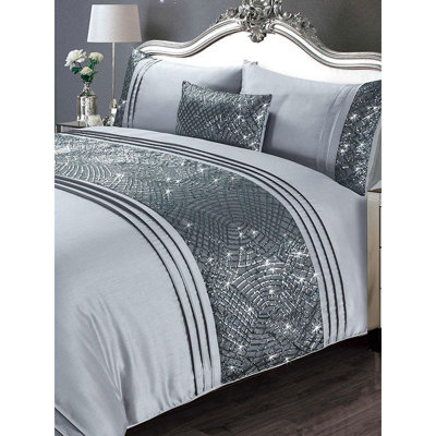 Daytona Solid Colour Duvet Cover Set with Pillowcases