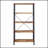 5-Shelf Bookcase In Antique Nutmeg With Black Metal Frame,  For Rustic And Modern Interiors-809467443