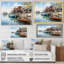 Port Harbor Reflections I sur impression sur toile-1529241290-1529241291