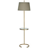 Crescent Tray Table Floor Lamp