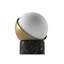 Lampe de table à DEL rechargeable sans fil ORB, contrôle tactile à 3 niveaux de luminosité, marbre noir / laiton brossé-1743865980-1743865981