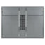 Lits simples escamotables doubles avec armoires et tablettes, gris