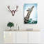 Stretching Giraffe - Wrapped Canvas-55337985