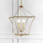 Lanterne dorée antique à 4 lumières Muliphen-988852734