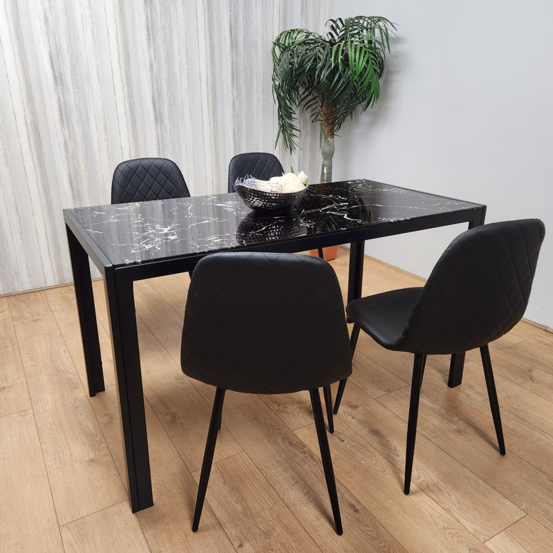 Amoux 4 - Person Dining Set, 75 x 120 x 70cm