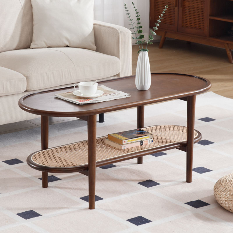 Solid Wood Coffee Table, Brown