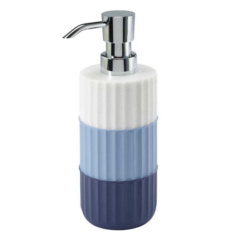 Blue and White Resin Nautical Bathroom Accessory Set