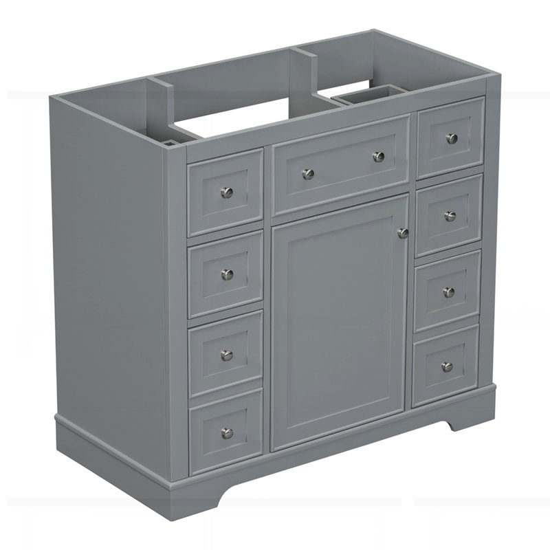 Meuble-lavabo 36 po sans lavabo, Gris