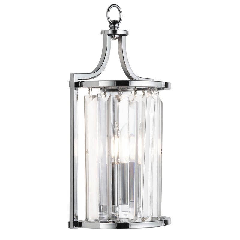 Esmont Steel Flush Mounted Sconce, Chrome