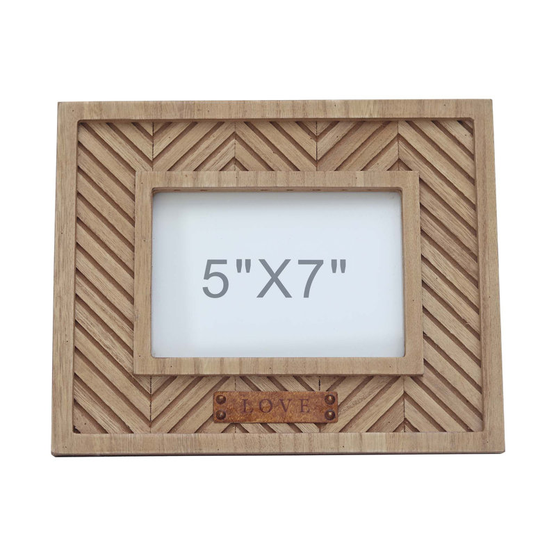 Cadre pour photo simple 5 "x 7" en bois naturel Deianira